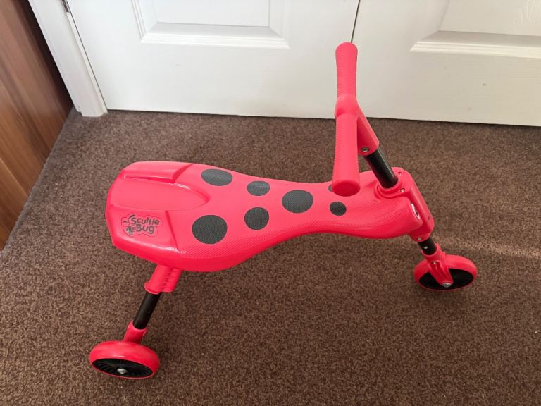 Scuttlebug Ride-On Toy – Ladybug Red, Good Condition
