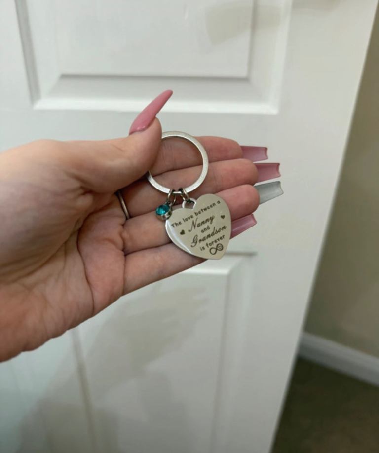 Keyring for nanny from grandson 