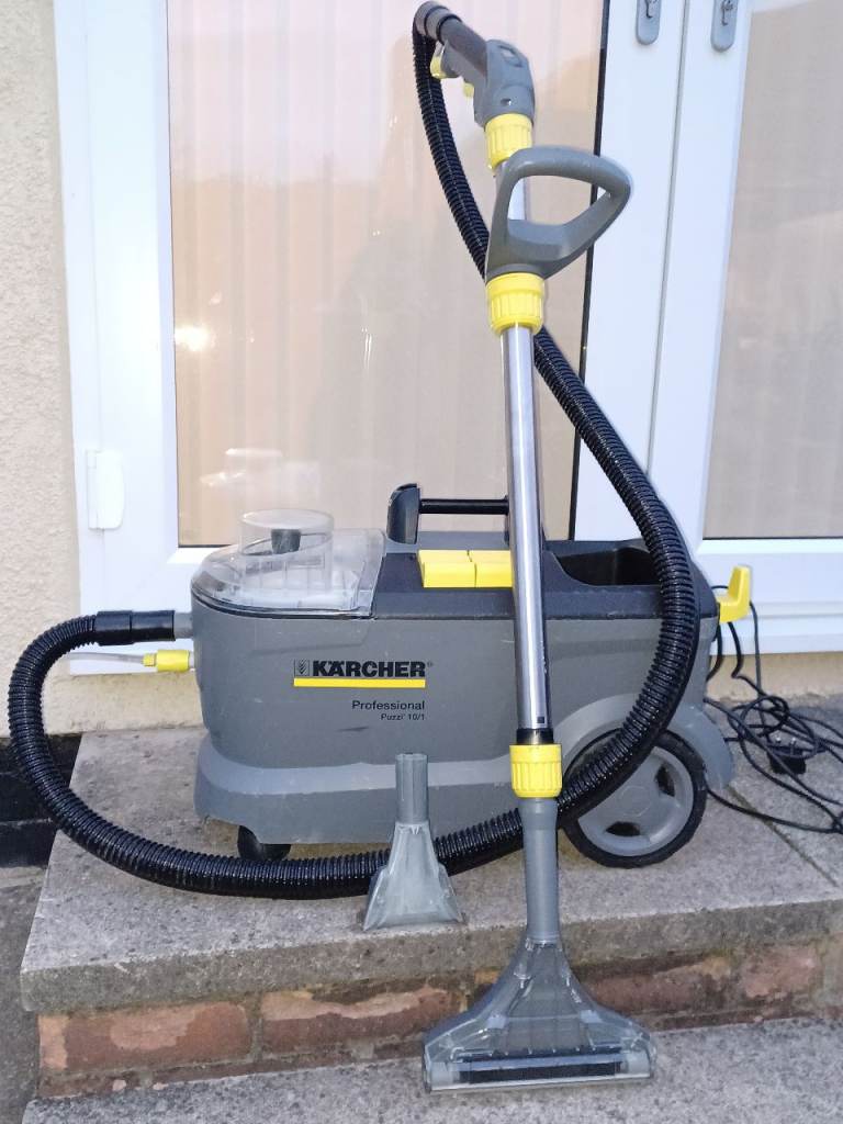 Karcher Puzzi 10/1 carpet cleaning machine with floor and upholstery tools