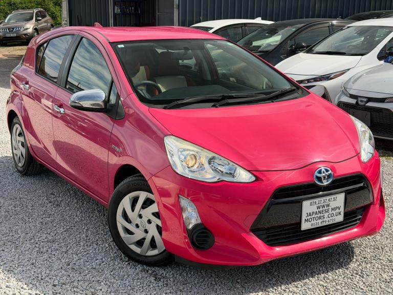 2015 Toyota Aqua S 1.5L PETROL HYBRID AUTOMATIC 5DR HATCHBACK PINK 5 SEATER  Hatchback Petrol/Ele...