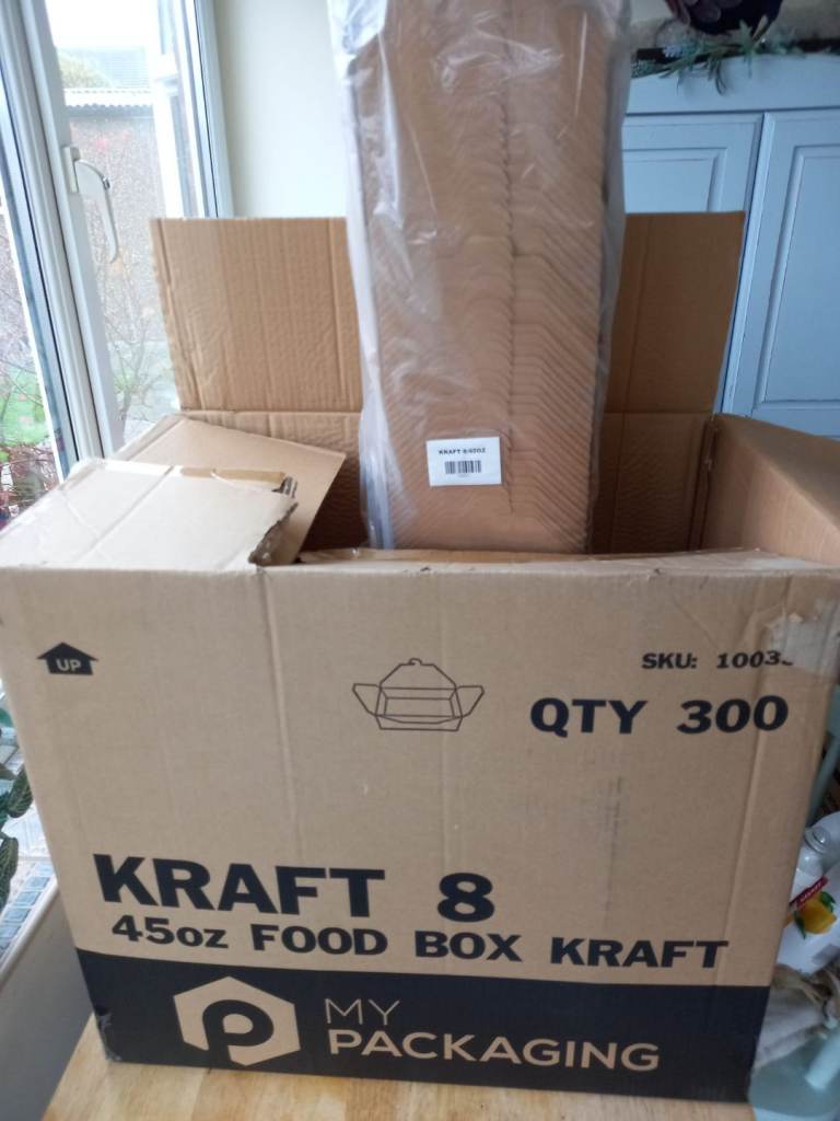 Catering supplies from a cafe 