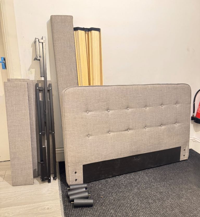 King size bed frame , Like New 