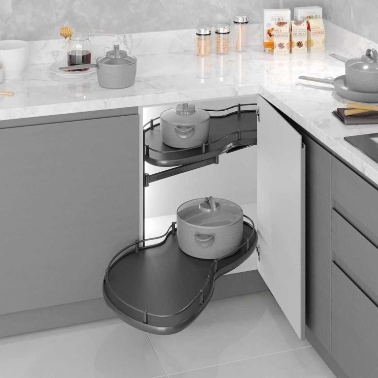 Starax S3103 turn board secret corner shelf unit x1