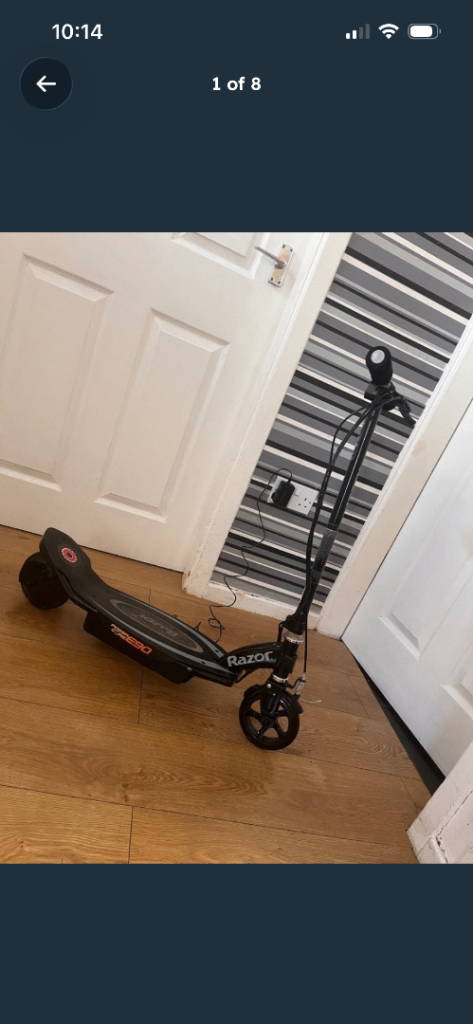 Good Condition Black Razor Electric Scooter
