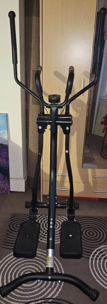 Air Walker Glider Cross Trainer Aerobic Exercise Fitness Machine LCD Home Gym