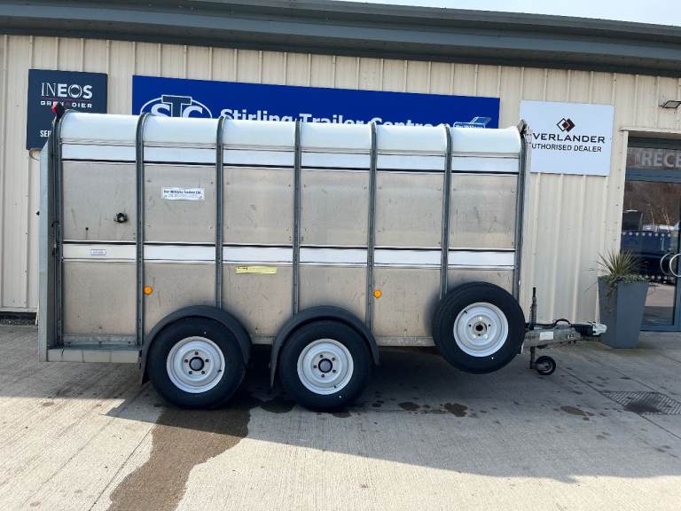 IFOR WILLIAMS TA510 12X6 12 FT LIVESTOCK TRAILER WITH DECKS