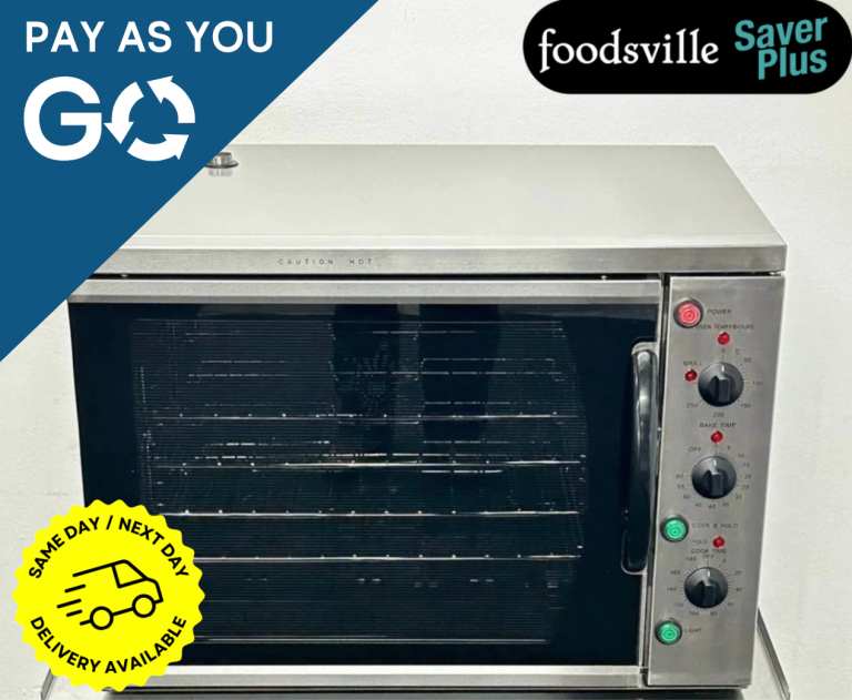 PAY AS YOU GO: New Foodsville Saver Plus 1/1 GN Countertop Convection Oven – 13 Amp Plug In & Go!