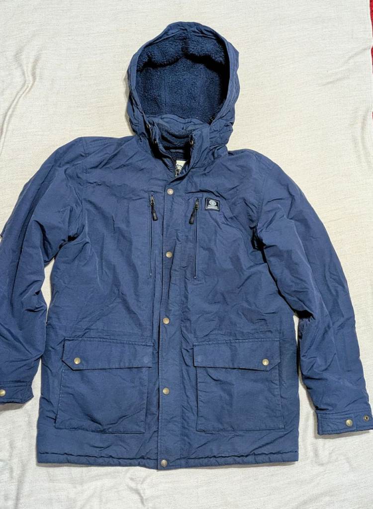 Franklin Marshall Alumni Blue Hooded Jacket XL – Good Condition