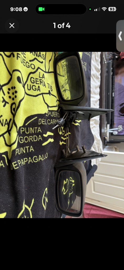 Ford fiesta mk3 facelift 1993-1997 Black mirrors 