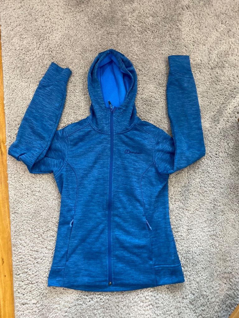 image for Berghaus hooded  full zip fleece jacket size 10