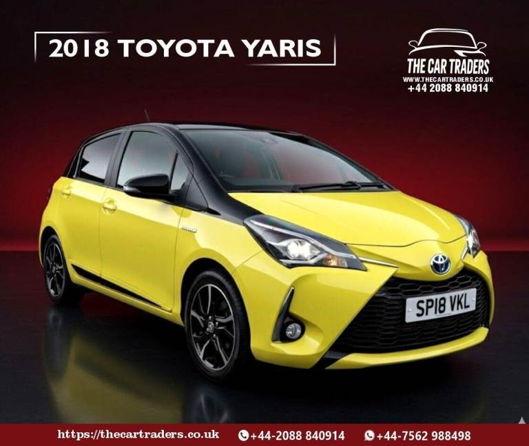 2018 Toyota Yaris 1.5 VVT-h Yellow Bi-Tone Limited Edition Hatchback 5dr Petrol Hybrid E-CVT Hatc...