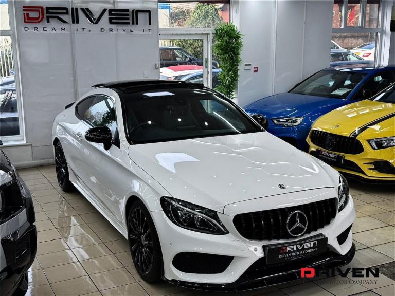 MERCEDES BENZ C220d COUPE AMG LINE PREM C CLASS C63 KIT+PAN ROOF + FREE DELIVERY