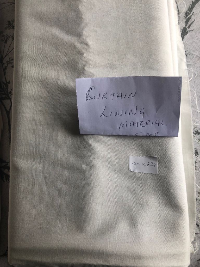 Curtain lining material 