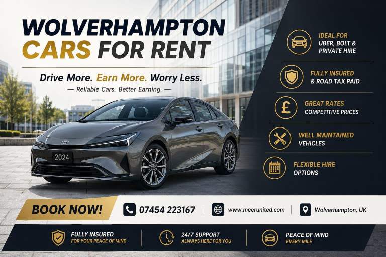 WOLVERHAMPTON PLATED CARS for PRIVATE HIRE TAXI, UBER BOLT PRIVATE CAB OFFICES, DRIVE AND EARN
