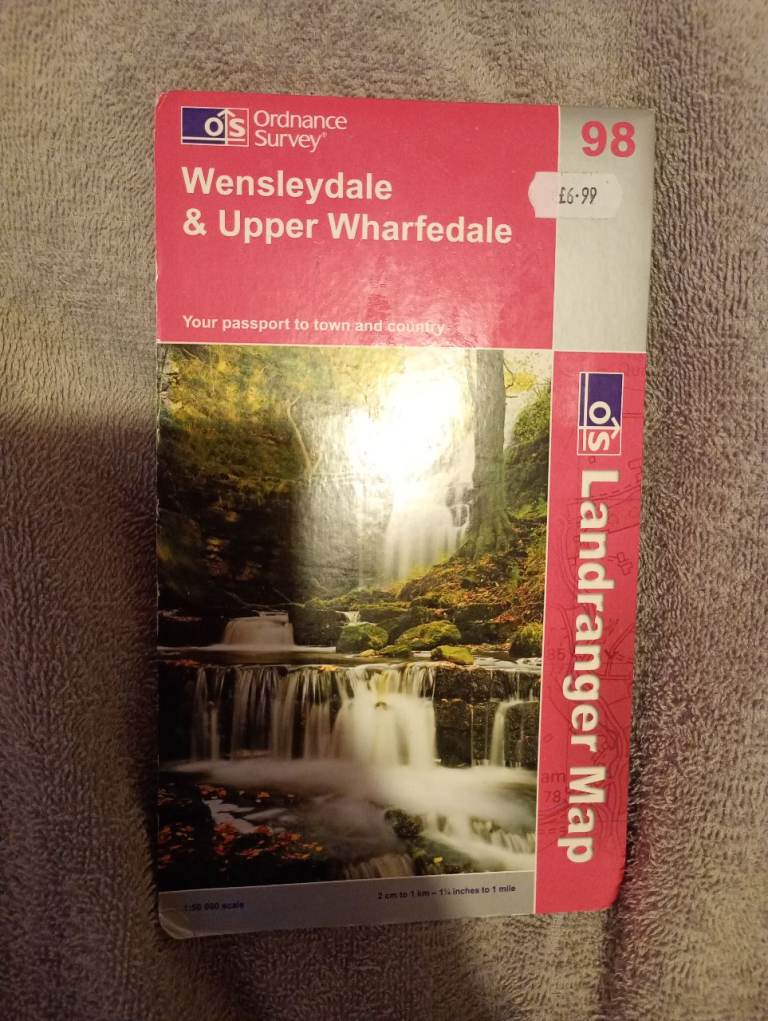 Ordnance Survey Landranger Map 98 – Wensleydale & Upper Wharfedale
