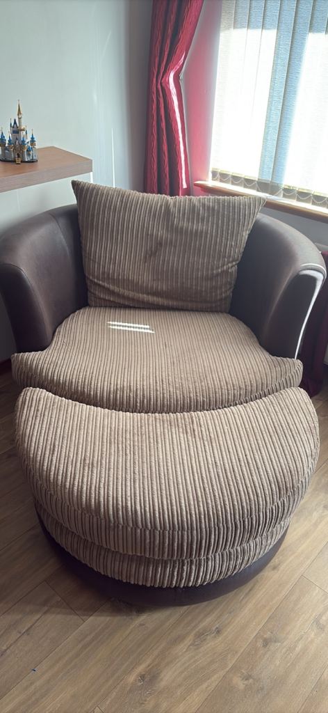DFS Swivel Cuddle Sofa 
