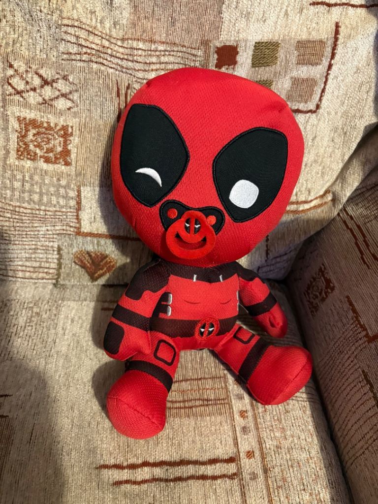 Marvel Deadpool baby plush teddy great for fans & collectors 