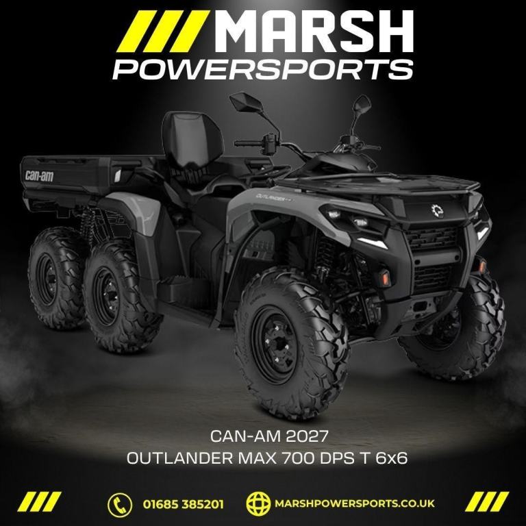 Can-Am MAX Outlander 700 DPS T 6x6 2027 - Can-Am Main Dealer - Order Now!