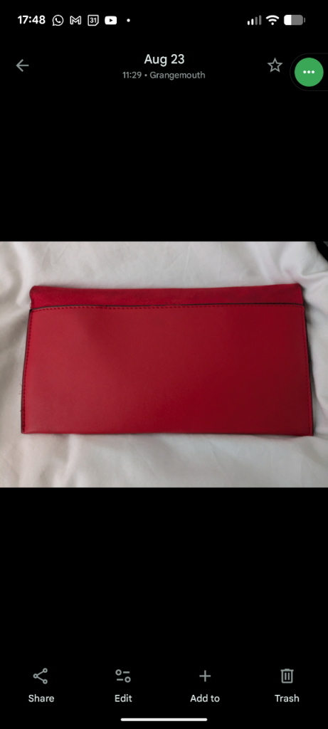 Clutch bag ref as new 