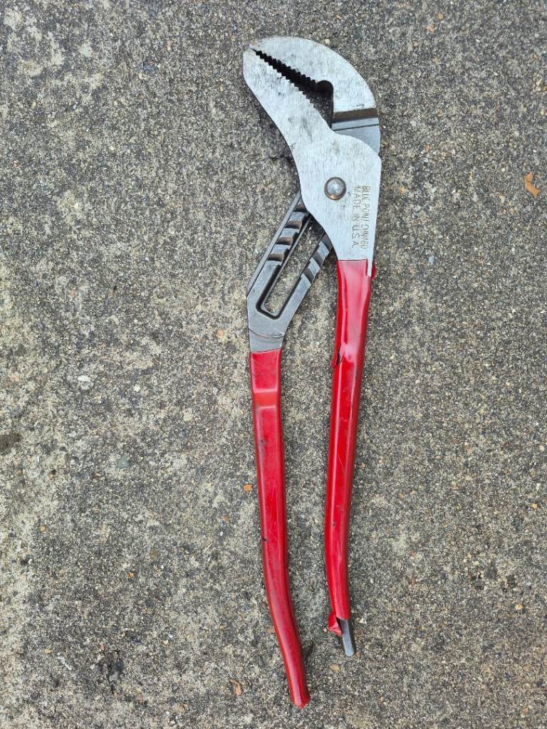 BLUE POINT CHN460 ADJUSTABLE JOINT PLIERS 16" SERRATED T&G SLIP GRIPS Snap On