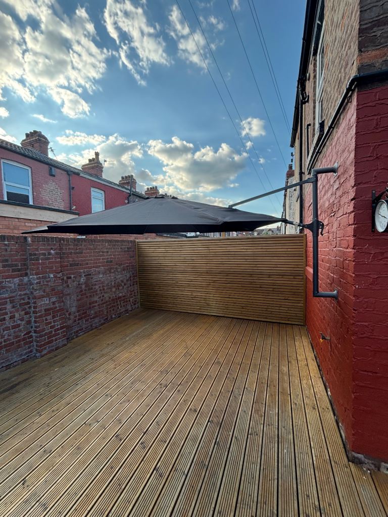 Wall mounted parasol  