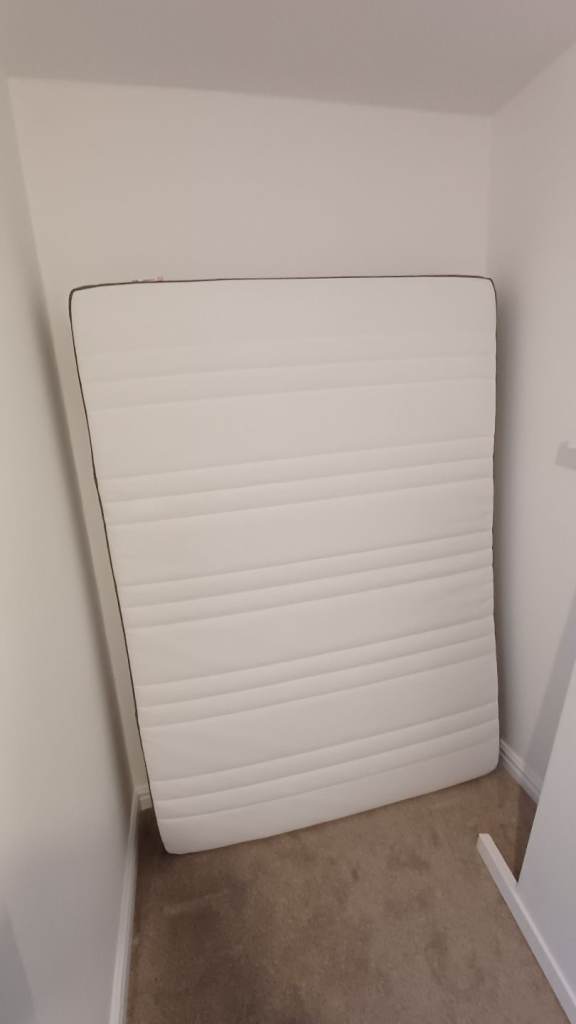 Ikea double bed with mattress 