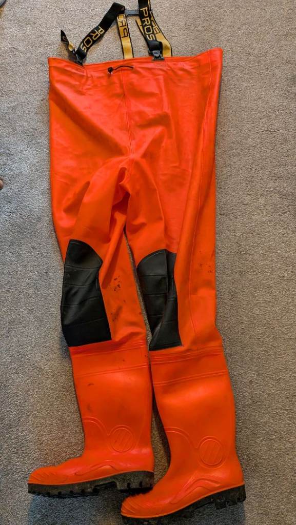 PROS Hi Vis Safety Chest Waders Size 11 EU 45