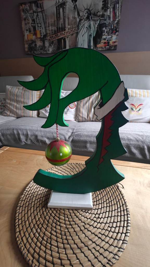 Grinch Hand Christmas Decoration 