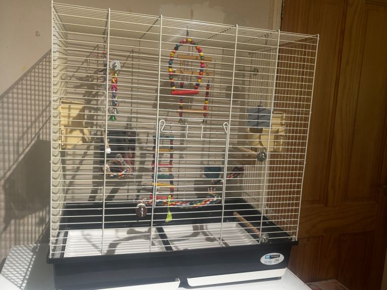 Large Fetplast Bird cage plus accessories 
