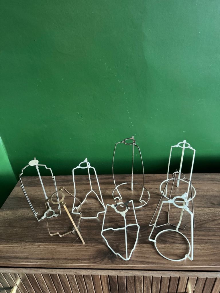 Vintage lampshade shade carriers