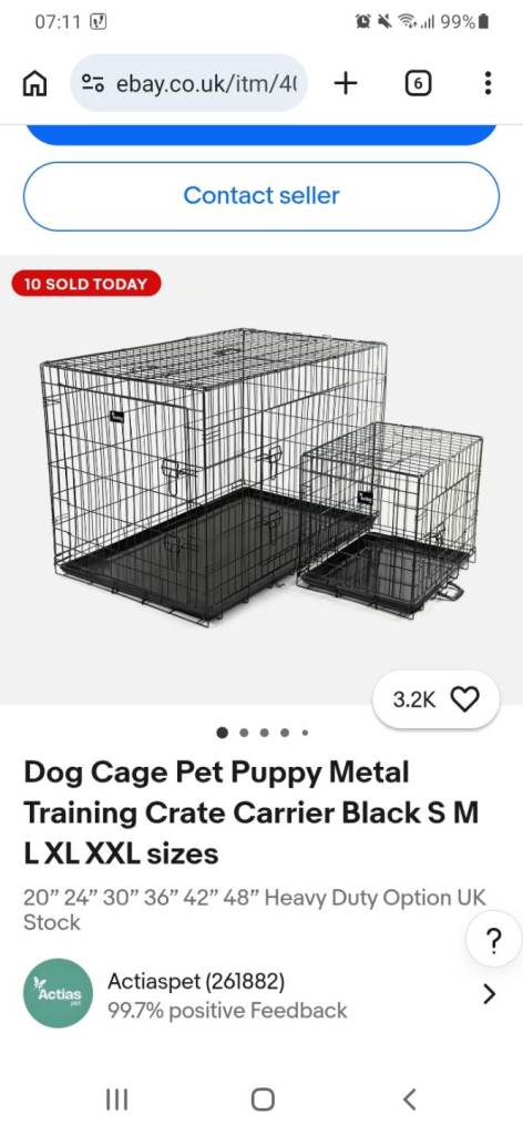 Dog cage 24 inch 