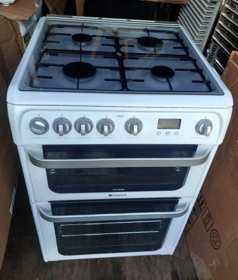 Hotpoint Ultima 60cm Double Oven Gas Cooker