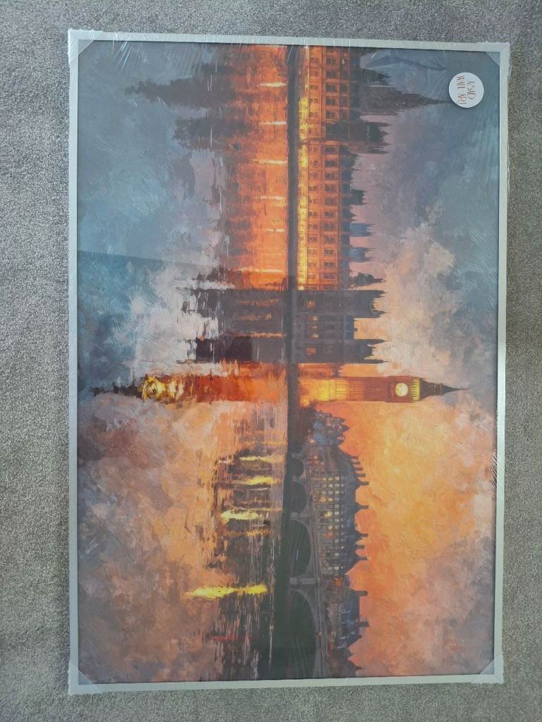 Big Ben Sunset art print, London Houses of Parliament