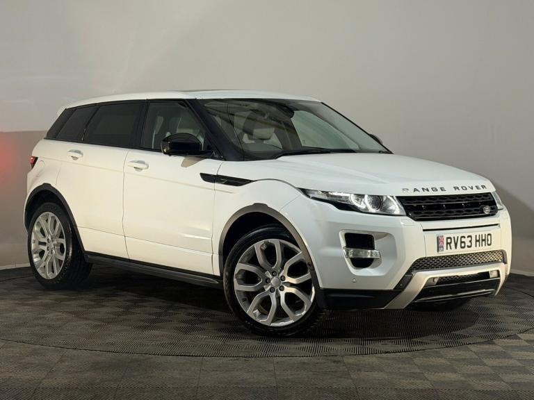 WHITE 2013 63 RANGE ROVER EVOQUE DYNAMIC LUX SD4 2.2 DIESEL AUTOMATIC 4WD 4X4
