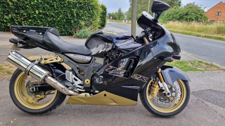 2003 03 KAWASAKI ZX-12R NINJA 1200 HYPER SPORTS TOURER ZX12R ZX1200 BLACK CLEAN