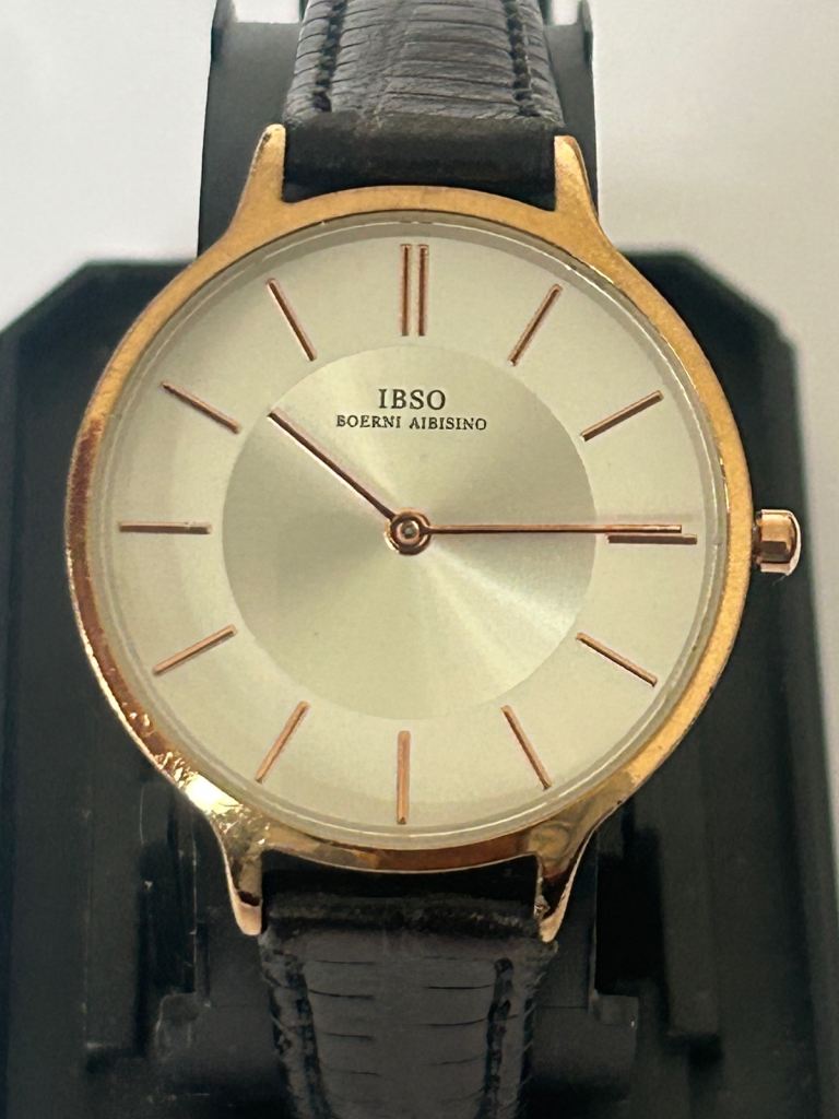 Ladies executive watch “IBSO” new battery, W. O. keeps time
