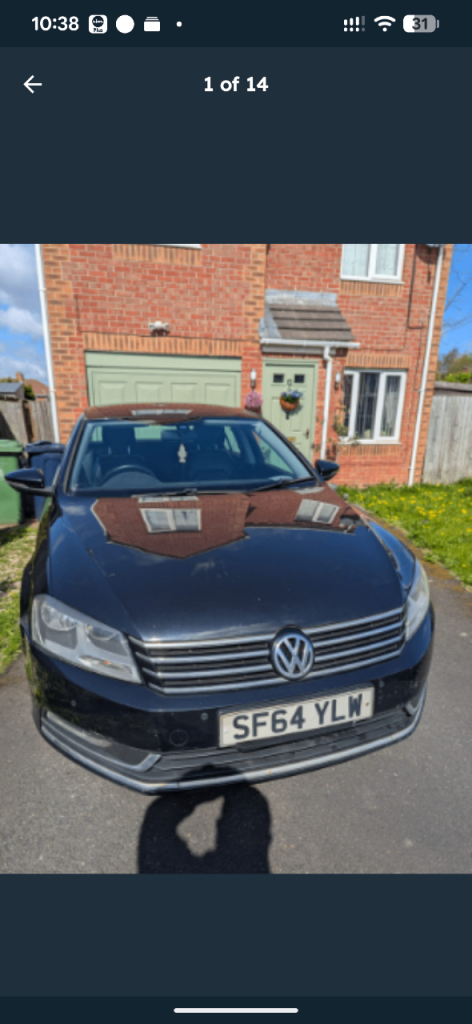 Volkswagen, PASSAT, Saloon, 2014, Semi-Auto, 1968 (cc), 4 doors