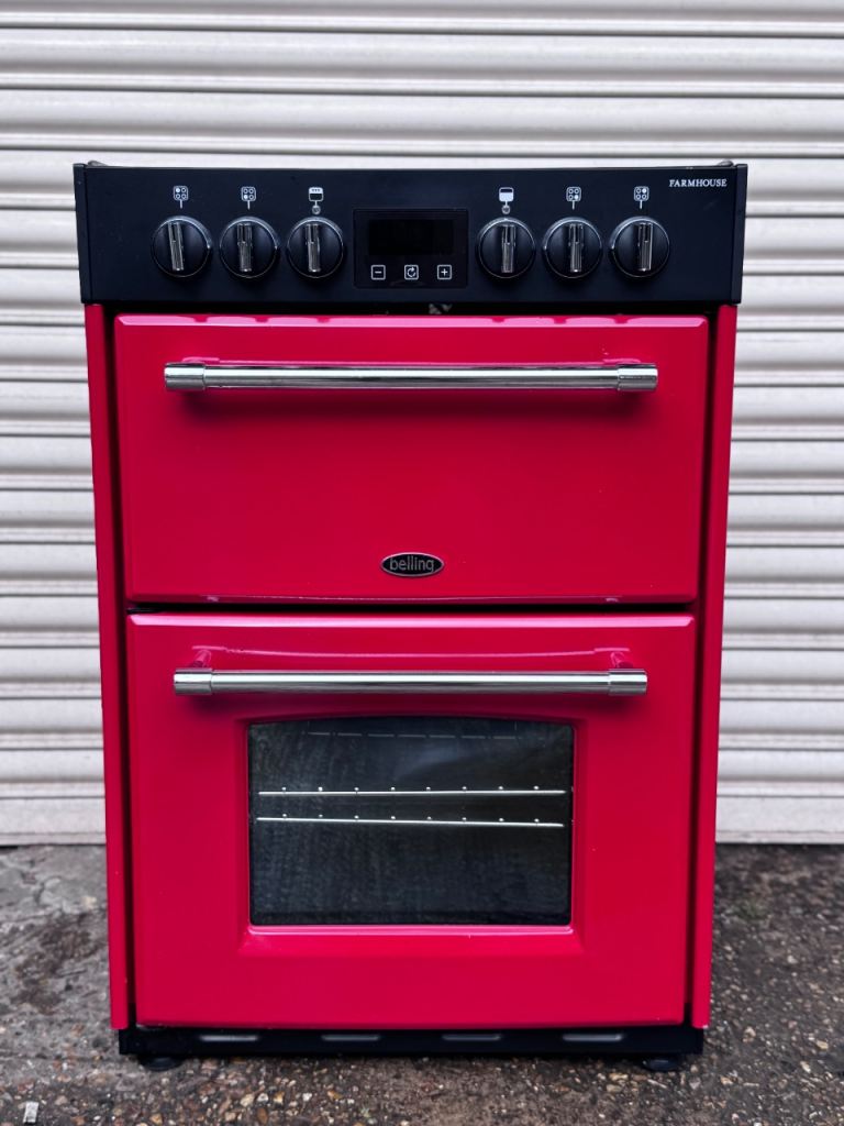 Belling Farmhouse 60cm electric cooker Jalapeno Red Graded 3 months warranty 