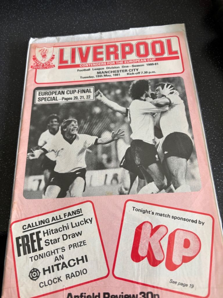  Liverpool Football programmes