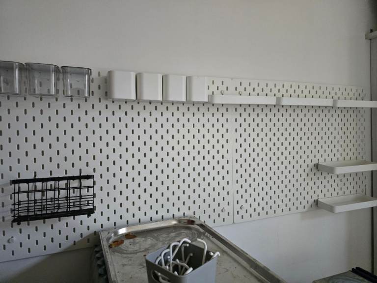 image for IKEA SKÅDIS Pegboards + Huge Bundle of Accessories