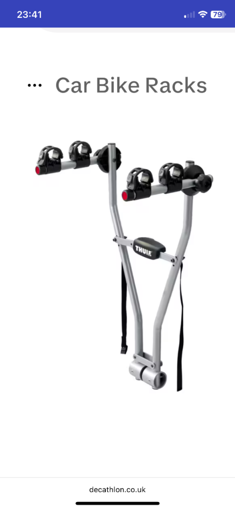 Thule xpress 970 towbar bike carrier