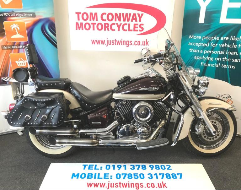 YAMAHA XVS DRAGSTAR CLASSIC, 2002(02), ONLY 20,306 MILES, MANY EXTRAS, £4295