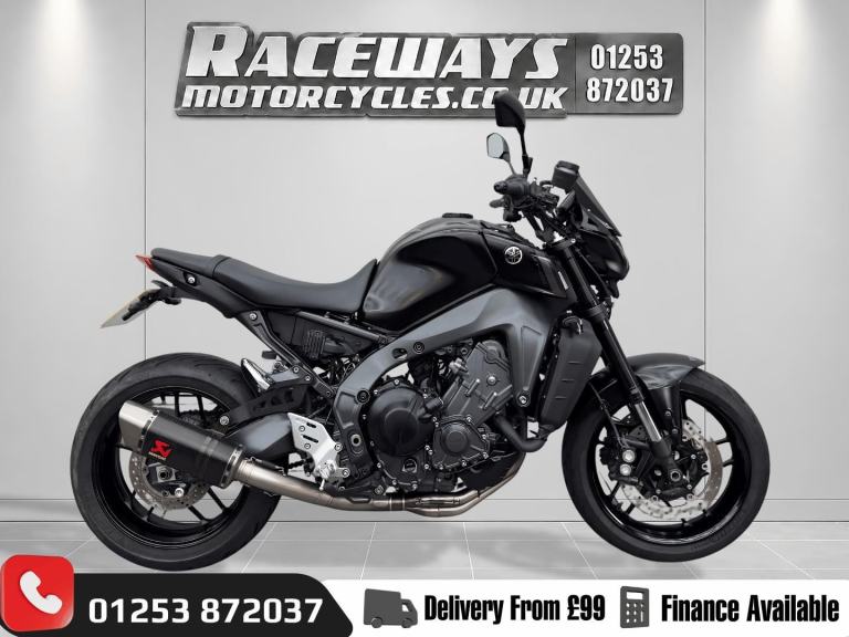 YAMAHA MT-09 BLACK, 2021, AKRAPOVIC EXHAUST, JUST 11,152 MILES, ALL BOOKS and 