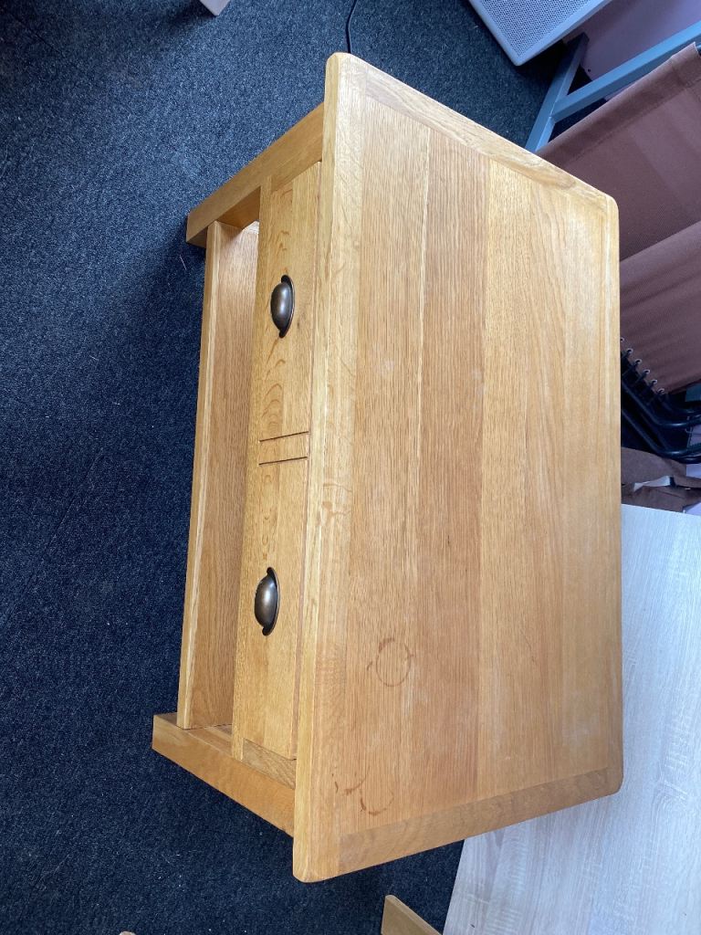 Solid oak coffee table 