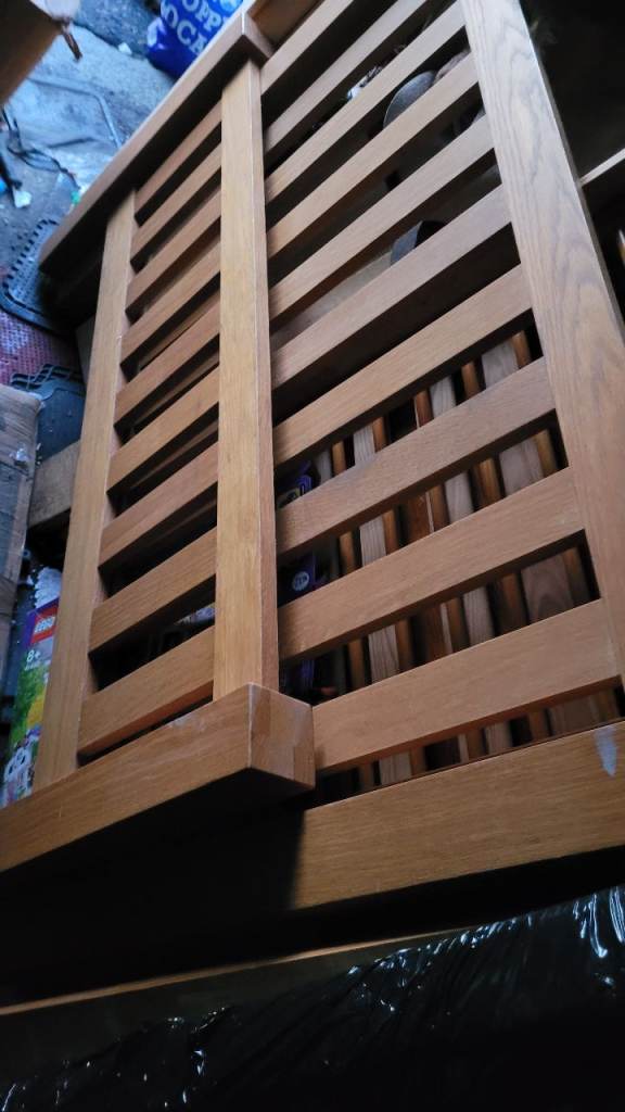 Standard double bed , solid wood, used, dismantled 