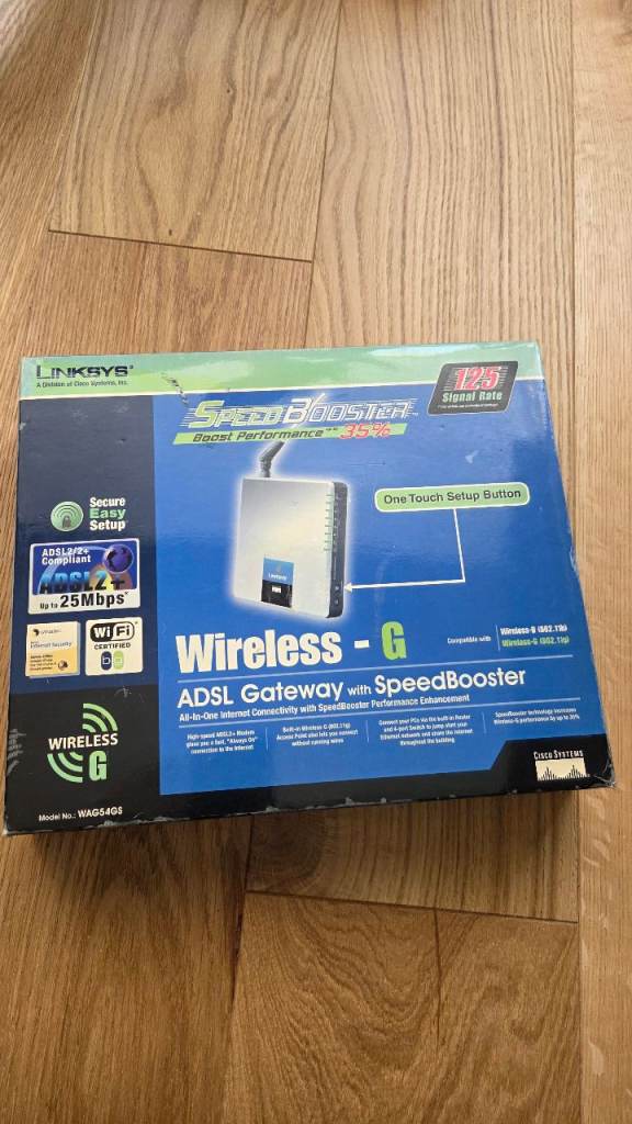 Linksys ADSL router - WAG54GS