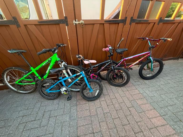 Selection of Kids Bikes – all need tlc 
