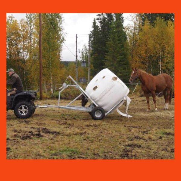 ATV Bale Trailer for moving round bales!