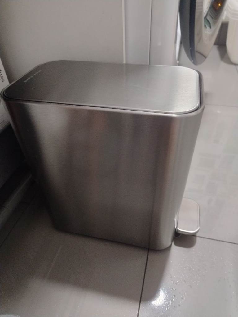Simple human bathroom bin brand new