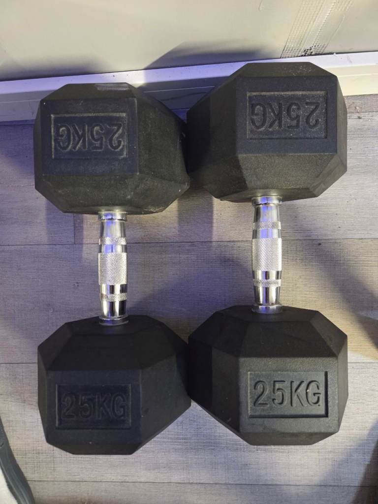 25kg dumbells